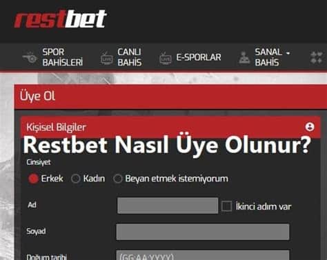 Restbet Güncel Nasıl Kayıt Olunur